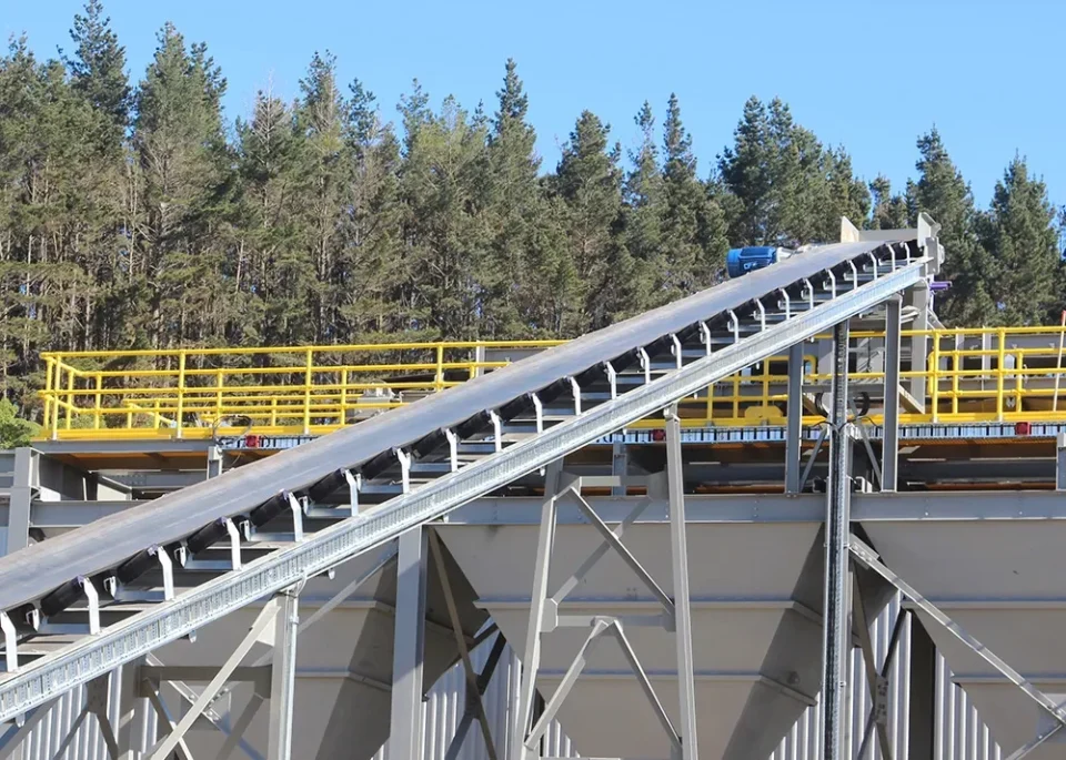 Belt conveying system cement.