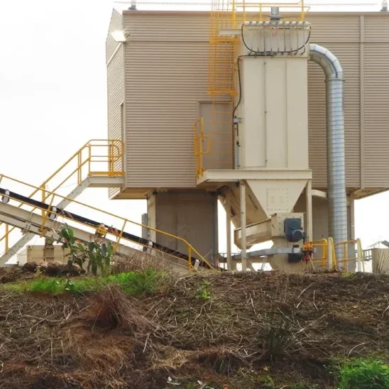 Biomass conveying system.